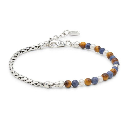 Juweel Buddha To Buddha Stacking Bracelet Spirit Bead Silver Tiger Eye Sodalite 038TIS Juweel Buddha To Buddha Stacking Bracelet Spirit Bead Silver Tiger Eye Sodalite 038TIS