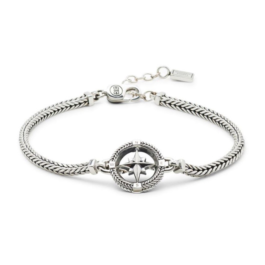 Juweel Buddha To Buddha Bracelet Barbara Mini Compass Silver 048  Juweel Buddha To Buddha Bracelet Barbara Mini Compass Silver 048