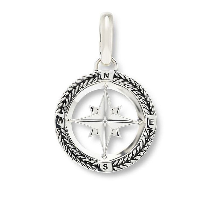 Juweel Buddha To Buddha Pendant Barbara Mini Compass Silver 059 ONE 