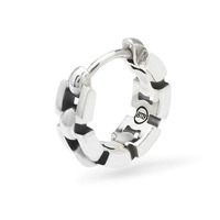 Juweel Buddha To Buddha Hoop Batul Silver Single Piece 069 ONE Juweel Buddha To Buddha Hoop Batul Silver Single Piece 069 ONE