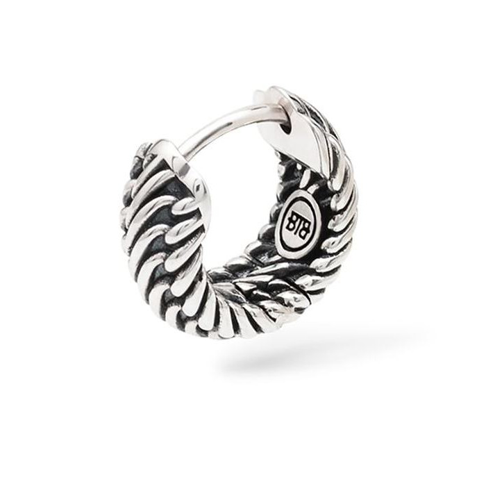 Juweel Buddha To Buddha Hoop Edwin Silver Single Piece 089 ONE 