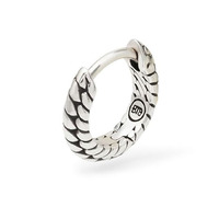 Juweel Buddha To Buddha Hoop Ben Silver Single Piece 068 ONE  Juweel Buddha To Buddha Hoop Ben Silver Single Piece 068 ONE