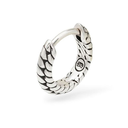 Juweel Buddha To Buddha Hoop Ben Silver Single Piece 068 ONE  Juweel Buddha To Buddha Hoop Ben Silver Single Piece 068 ONE