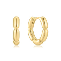 Juweel Ania Haie Reimaginer Segmented Puffie Huggie Hoop Earrings E069-02G Juweel Ania Haie Reimaginer Segmented Puffie Huggie Hoop Earrings E069-02G