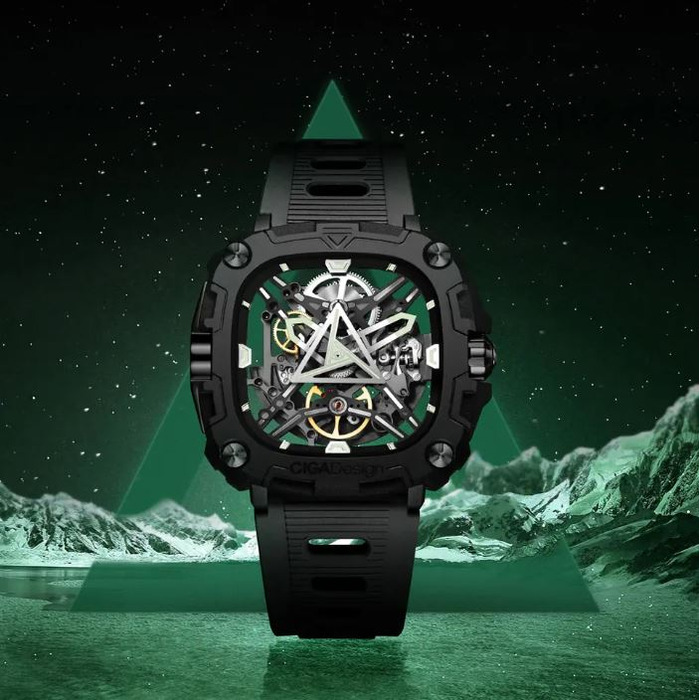 Horloge CIGA DESIGN X-SERIES EYE OF HORUS BLACK 44MM AUTO X051-BB01-W5B