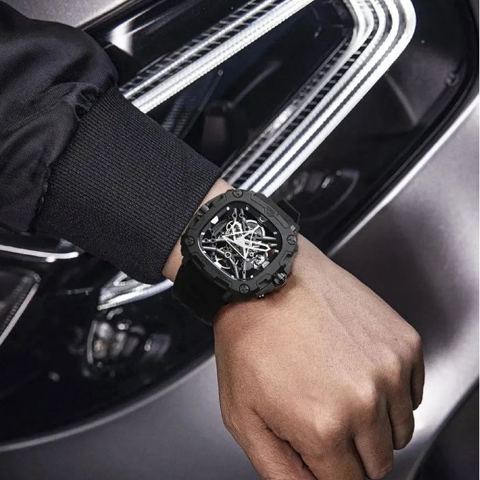 Horloge CIGA DESIGN X-SERIES EYE OF HORUS BLACK 44MM AUTO X051-BB01-W5B