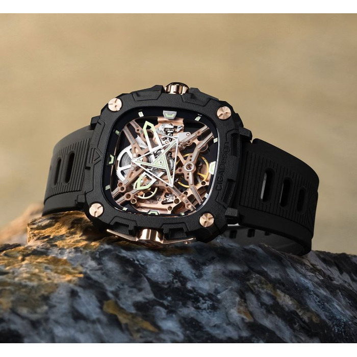 Horloge CIGA DESIGN X-SERIES EYE OF HORUS GOLD 44MM AUTO X051-BR01-W5B 