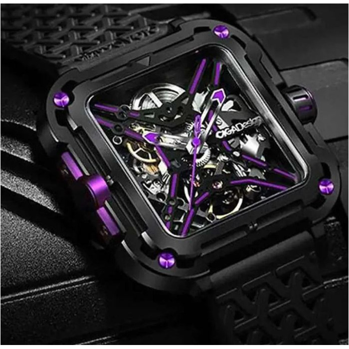 Horloge CIGA DESIGN X-SERIES GORILLA NEON PURPLE X011-BLPL-W25BK 