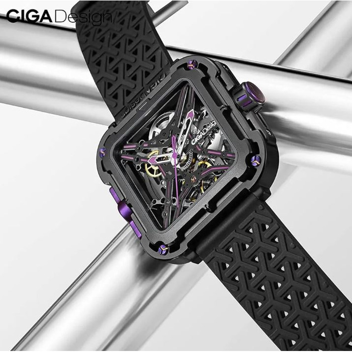 Horloge CIGA DESIGN X-SERIES GORILLA NEON PURPLE X011-BLPL-W25BK 