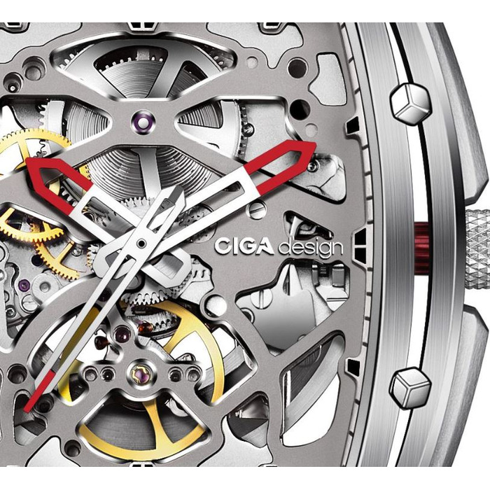 Horloge CIGA DESIGN EDGE TITANIUM ORANGE Z031-TT01-W50G 