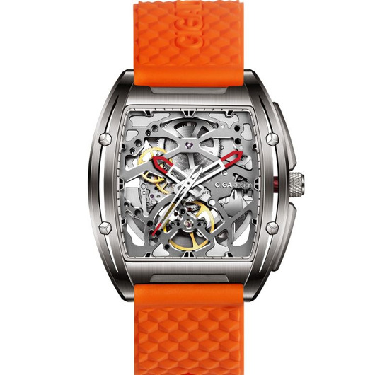 Horloge CIGA DESIGN EDGE TITANIUM ORANGE Z031-TT01-W50G Horloge CIGA DESIGN EDGE TITANIUM ORANGE Z031-TT01-W50G