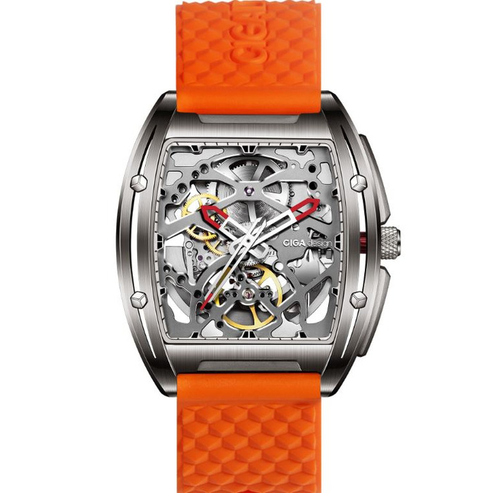 Horloge CIGA DESIGN EDGE TITANIUM ORANGE Z031-TT01-W50G 