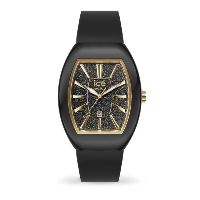 Horloge ICEWATCH ICE BOLIDAY DOME BLACK GLITTER GOLD SMALL 024030 