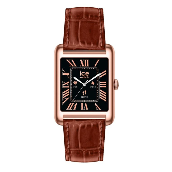 Horloge Ice Watch ICE Smart TK 2.0 Rose-Gold Cognac Croco 1.41 32mm 025383 