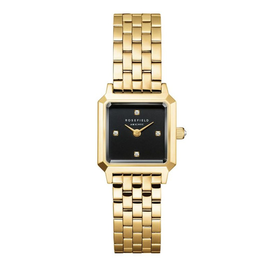 Horloge Rosefield Boxelle Black 4 Crystal Dial BBGSG-B08  Horloge Rosefield Boxelle Black 4 Crystal Dial BBGSG-B08