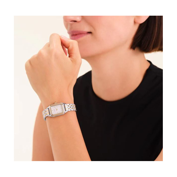 Horloge Rosefield Ivy White Gold Roman Numbers Steel Strap Duotone OCWDSD-OC03 