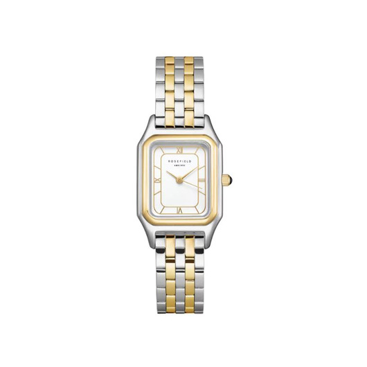 Horloge Rosefield Ivy White Gold Roman Numbers Steel Strap Duotone OCWDSD-OC03 Horloge Rosefield Ivy White Gold Roman Numbers Steel Strap Duotone OCWDSD-OC03