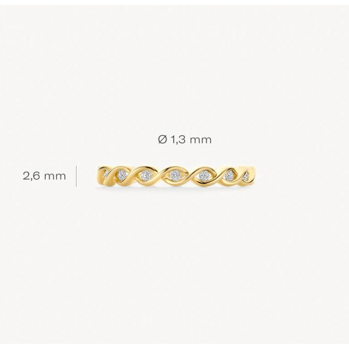 Juweel BLUSH RING 14 KARAAT GEELGOUD 1259YZI 