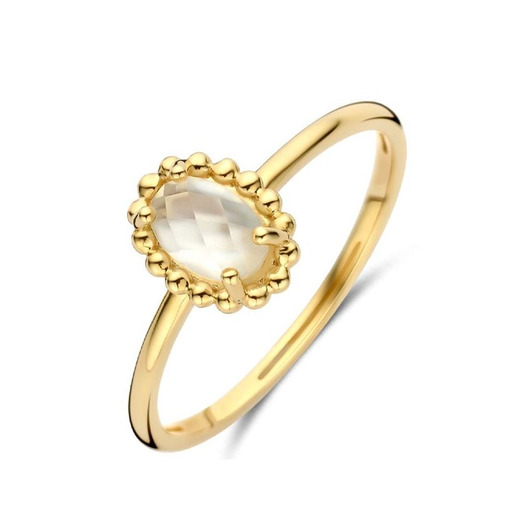 Juweel BLUSH RING 14 KARAAT GEELGOUD 1272YMQ Juweel BLUSH RING 14 KARAAT GEELGOUD 1272YMQ