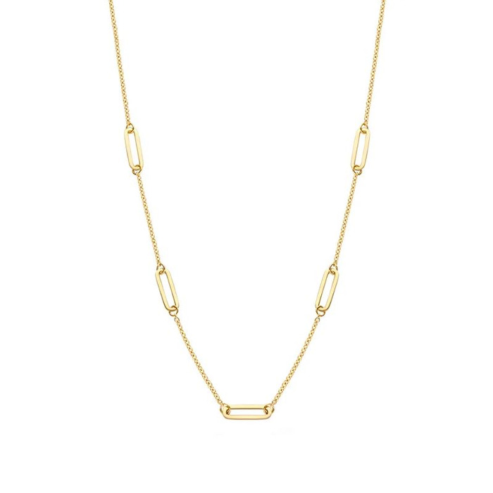 Juweel Blush collier 14 karaat geel goud 3102YGO 