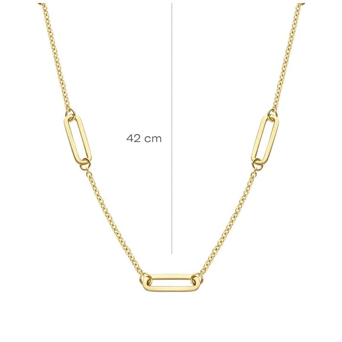 Juweel Blush collier 14 karaat geel goud 3102YGO 