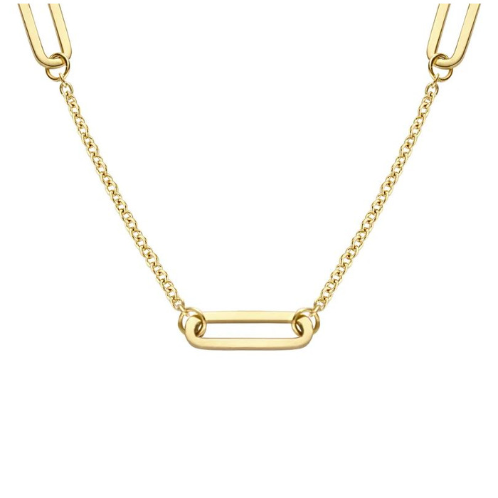 Juweel Blush collier 14 karaat geel goud 3102YGO 