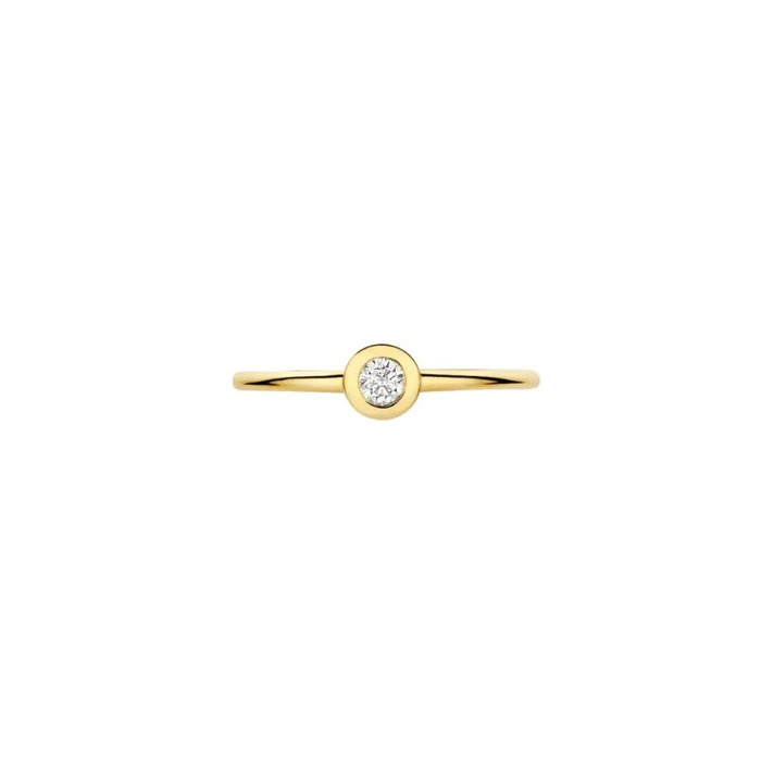 Juweel Blush ring 14 karaat goud met zirkonium 1273YZI 
