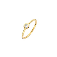 Juweel Blush ring 14 karaat goud met zirkonium 1273YZI  Juweel Blush ring 14 karaat goud met zirkonium 1273YZI