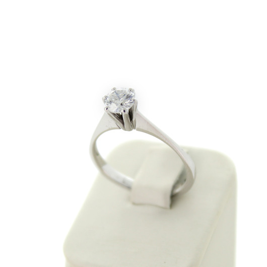 Juweel Solitair ring witgoud 18 karaat briljant '95410-2407-TWDH'  Juweel Solitair ring witgoud 18 karaat briljant '95410-2407-TWDH'