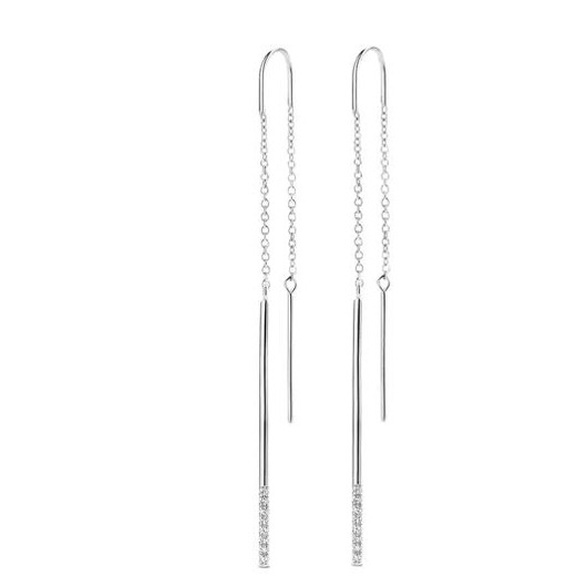 Juweel DIAMANTI PER TUTTI LINEAR EARRINGS M2417 WHITE  Juweel DIAMANTI PER TUTTI LINEAR EARRINGS M2417 WHITE
