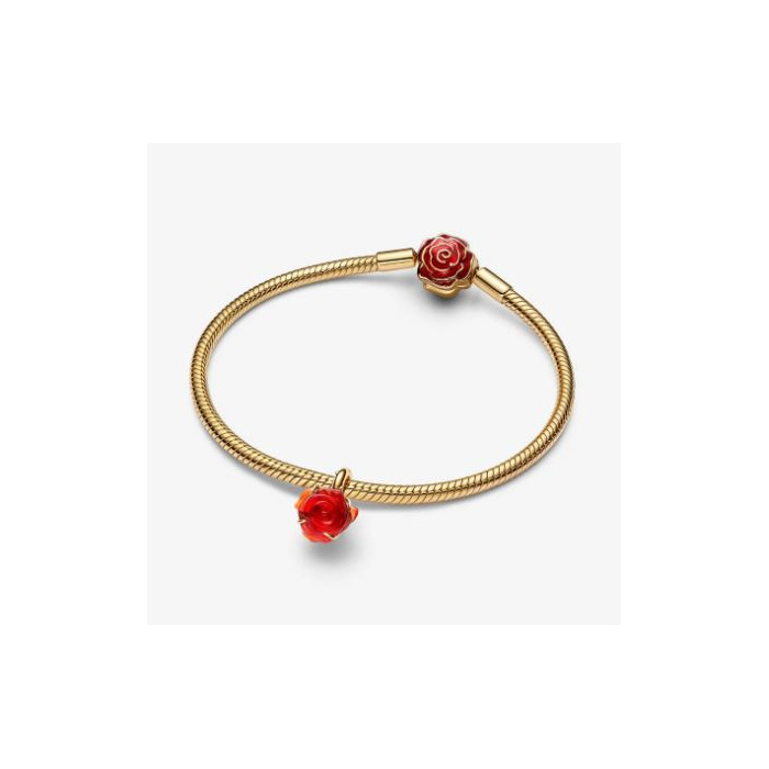 Juweel PANDORA DISNEY BEAUTY AND THE BEAST ROSE 764018C01 