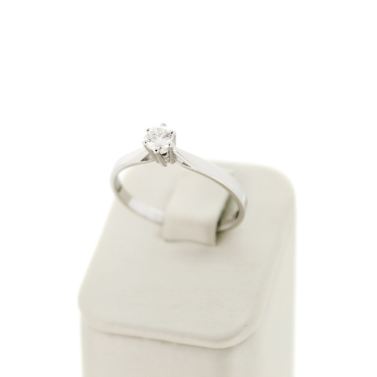 Juweel Solitair ring witgoud 18 karaat briljant 0.20ct '95913-2416-TWDH'  Juweel Solitair ring witgoud 18 karaat briljant 0.20ct '95913-2416-TWDH'