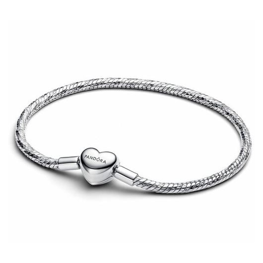 Juweel PANDORA BRACELET WITH ENGRAVABLE HEART CLASP 594236C00  Juweel PANDORA BRACELET WITH ENGRAVABLE HEART CLASP 594236C00