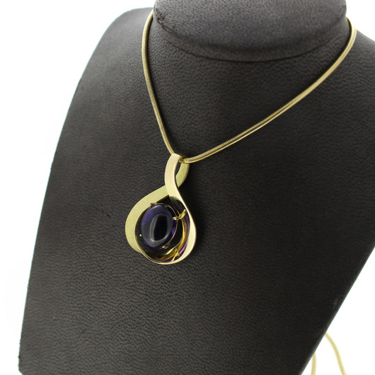 Juweel Ketting Met hanger amethist geelgoud 18 karaat '96108-2428-TWDH' Juweel Ketting Met hanger amethist geelgoud 18 karaat '96108-2428-TWDH'