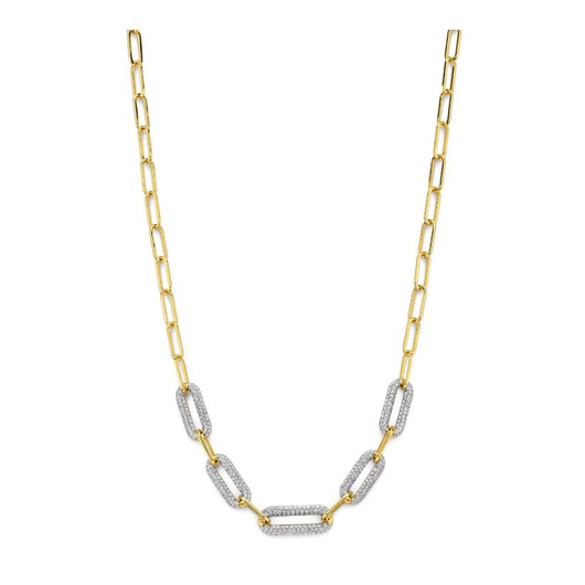 Juweel Silver Rose necklace goldplated CH2548G Juweel Silver Rose necklace goldplated CH2548G