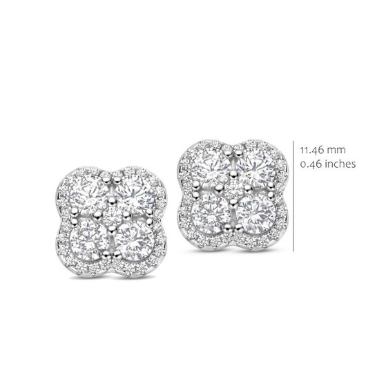 Juweel Silver Rose Oorstekers EA2562W-L Juweel Silver Rose Oorstekers EA2562W-L