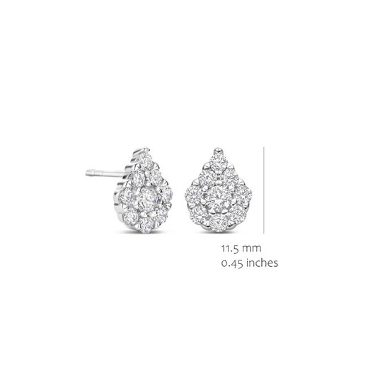 Juweel Silver Rose Oorstekers EA2578W-1 Juweel Silver Rose Oorstekers EA2578W-1