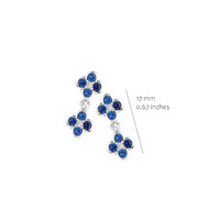 Juweel Silver Rose Oorstekers EA2600BLU-2 Juweel Silver Rose Oorstekers EA2600BLU-2