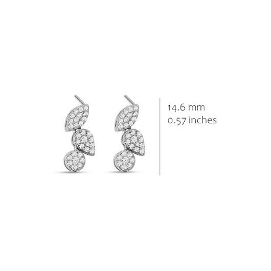 Juweel Silver Rose Oorstekers EA2648W 88888 Juweel Silver Rose Oorstekers EA2648W 88888