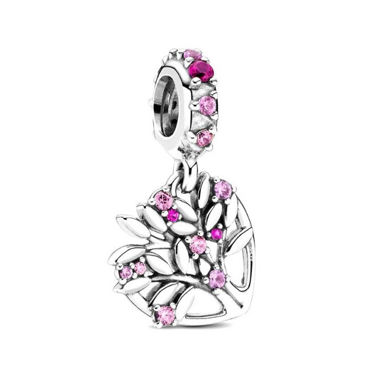 Juweel PANDORA - 799153C01 - Pink Heart Family Tree Dangle Juweel PANDORA - 799153C01 - Pink Heart Family Tree Dangle