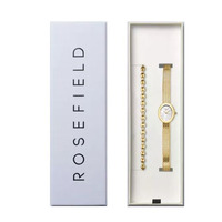 Horloge Rosefield Mini oval gold + coffee bean bracelet MOGCB-X289 Horloge Rosefield Mini oval gold + coffee bean bracelet MOGCB-X289