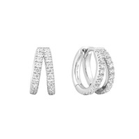 Juweel Ania Haie Sunshine Chaser double pave huggies E059-16H Juweel Ania Haie Sunshine Chaser double pave huggies E059-16H