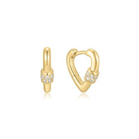 Juweel Ania Haie Reimaginer Mini Heart Clasp Huggie Hoop Earrings E069-04G Juweel Ania Haie Reimaginer Mini Heart Clasp Huggie Hoop Earrings E069-04G