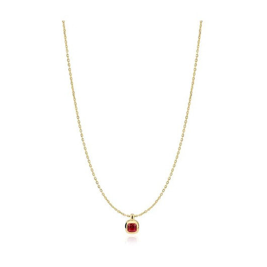 Juweel Ania Haie Glimmer Glow Crimson Solitaire Necklace N071-03G Juweel Ania Haie Glimmer Glow Crimson Solitaire Necklace N071-03G