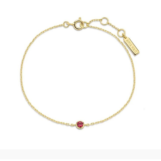 Juweel Ania Haie Glimmer Glow Crimson Solitaire Bracelet B071-01G Juweel Ania Haie Glimmer Glow Crimson Solitaire Bracelet B071-01G