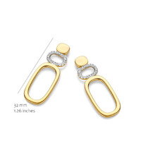 Juweel Silver Rose Oorstekers EA2595G Juweel Silver Rose Oorstekers EA2595G