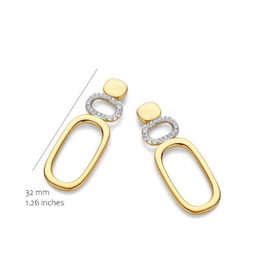 Juweel Silver Rose Oorstekers EA2595G Juweel Silver Rose Oorstekers EA2595G