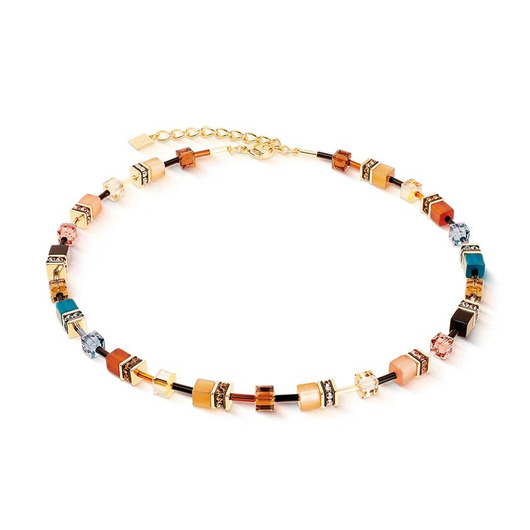 Juweel COEUR DE LION COLLIER MARRON-PETROLE 2838/10-1131 Juweel COEUR DE LION COLLIER MARRON-PETROLE 2838/10-1131