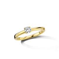 Juweel Dulci Nea Solitaire ring 18 karaat bicolor goud RG66092W Juweel Dulci Nea Solitaire ring 18 karaat bicolor goud RG66092W