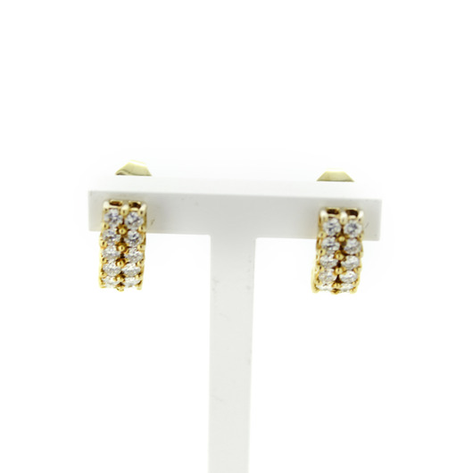 Juweel Oorstekers Geelgoud 18 karaat briljanten '97440-2467-TWDH' Juweel Oorstekers Geelgoud 18 karaat briljanten '97440-2467-TWDH'